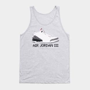 AIR JORDAN III RETRO PIXELATED ART SHOE COLLECTION Tank Top